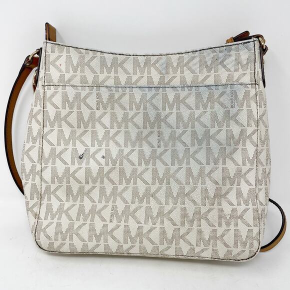 Michael Kors Jet Set Travel Crossbody Bag Vanilla *READ* - Picture 4 of 11